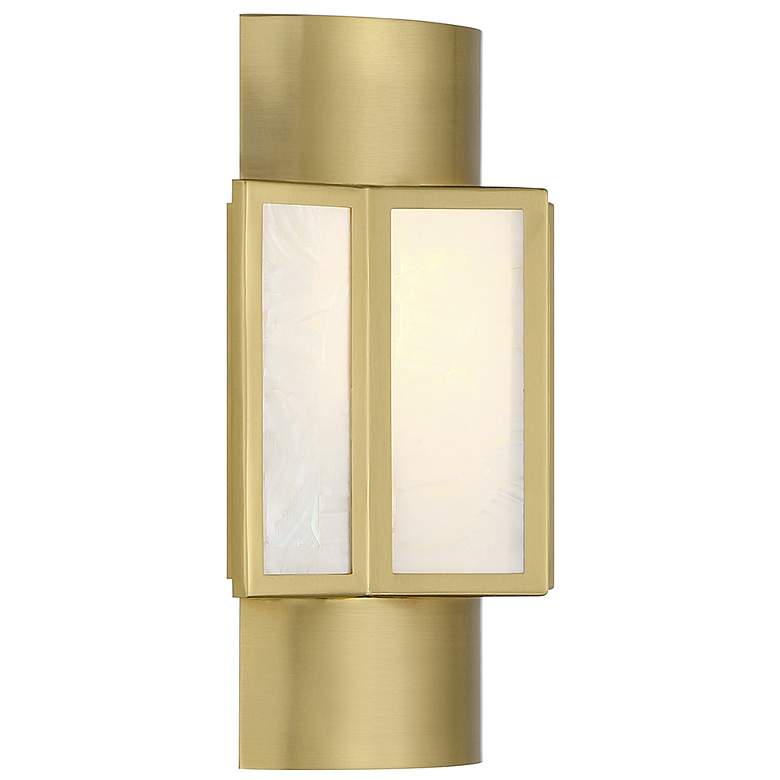Image 5 Savoy House Gideon 11" High Warm Brass 2-Light Wall Sconce more views