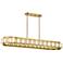 Savoy House Gideon 14.5" Wide Warm Brass 8-Light Linear Chandelier