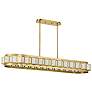 2_Savoy House Gideon 14.5" Wide Warm Brass 8-Light Linear Chandelier more views