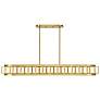 3_Savoy House Gideon 14.5" Wide Warm Brass 8-Light Linear Chandelier more views