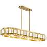 4_Savoy House Gideon 14.5" Wide Warm Brass 8-Light Linear Chandelier more views