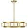 Savoy House Gideon 24" Wide Warm Brass 4-Light Chandelier