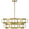Savoy House Gideon 29" Wide Warm Brass 6-Light Chandelier