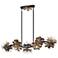 Savoy House Giselle 48" Wide 10-Light Linear Flower Petal Chandelier
