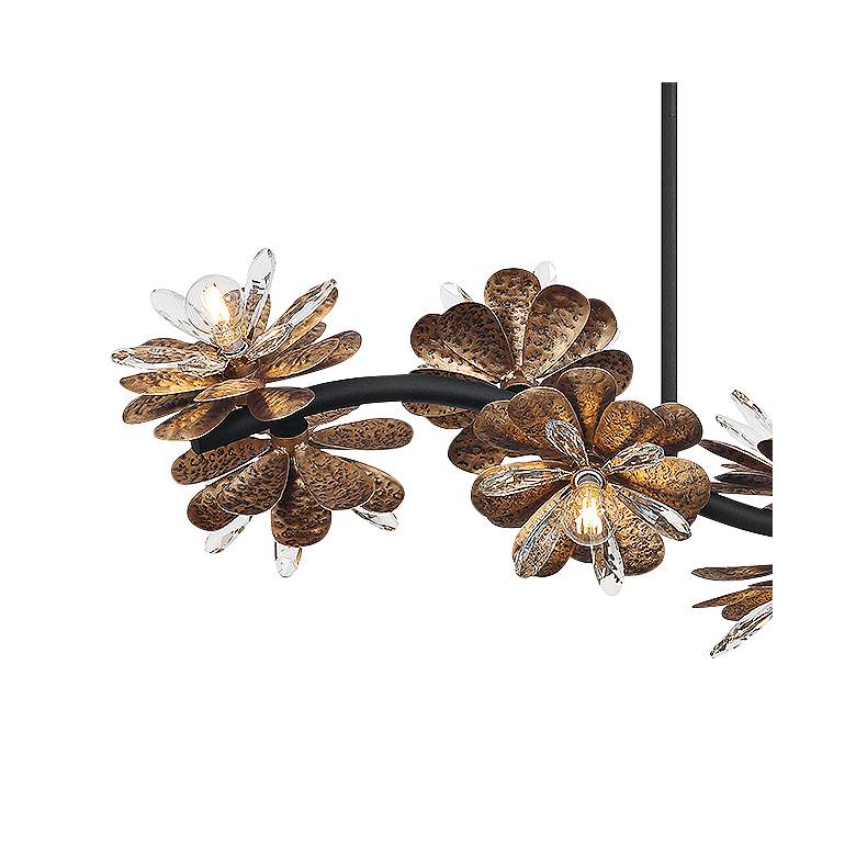 Image 3 Savoy House Giselle 48" Wide 10-Light Linear Flower Petal Chandelier more views