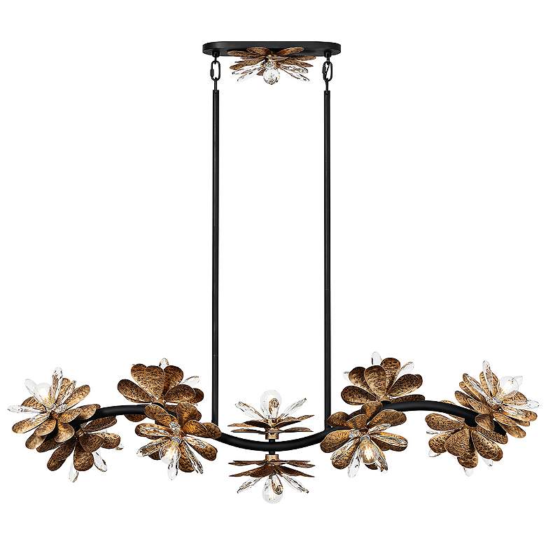 Image 5 Savoy House Giselle 48" Wide 10-Light Linear Flower Petal Chandelier more views
