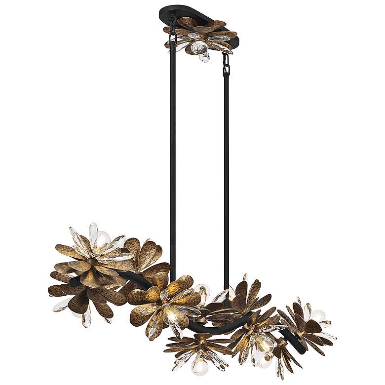 Image 6 Savoy House Giselle 48" Wide 10-Light Linear Flower Petal Chandelier more views