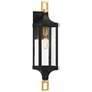 1_Savoy House Glendale 24 1/2" High Black Outdoor Wall Light