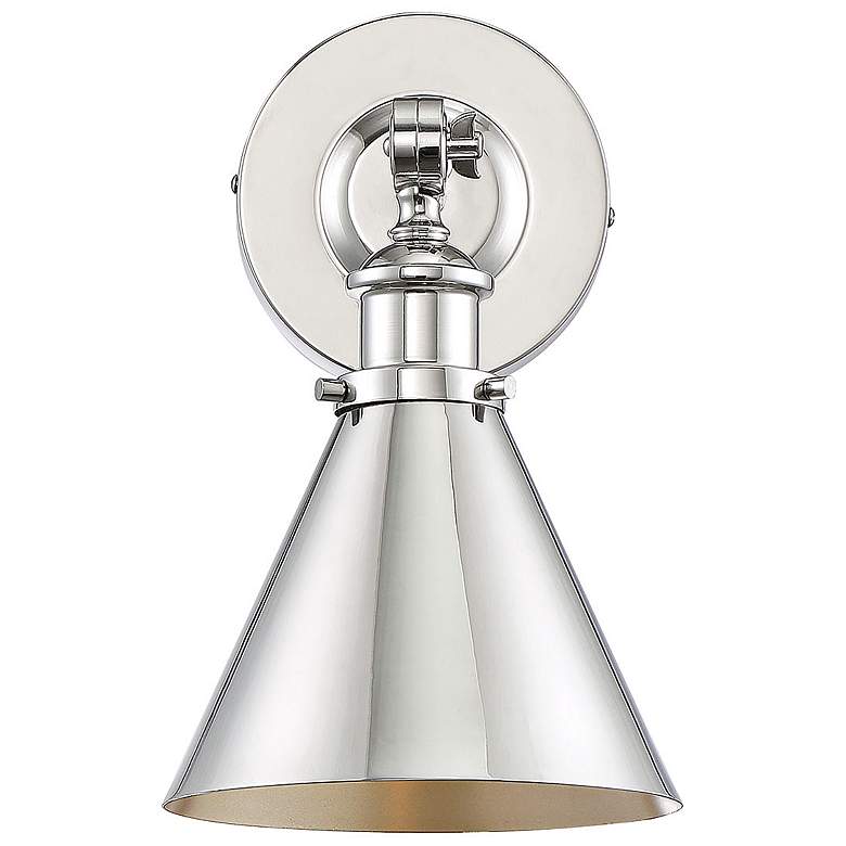 Image 6 Savoy House Glenn 12" High Polished Nickel Wall Sconce more views
