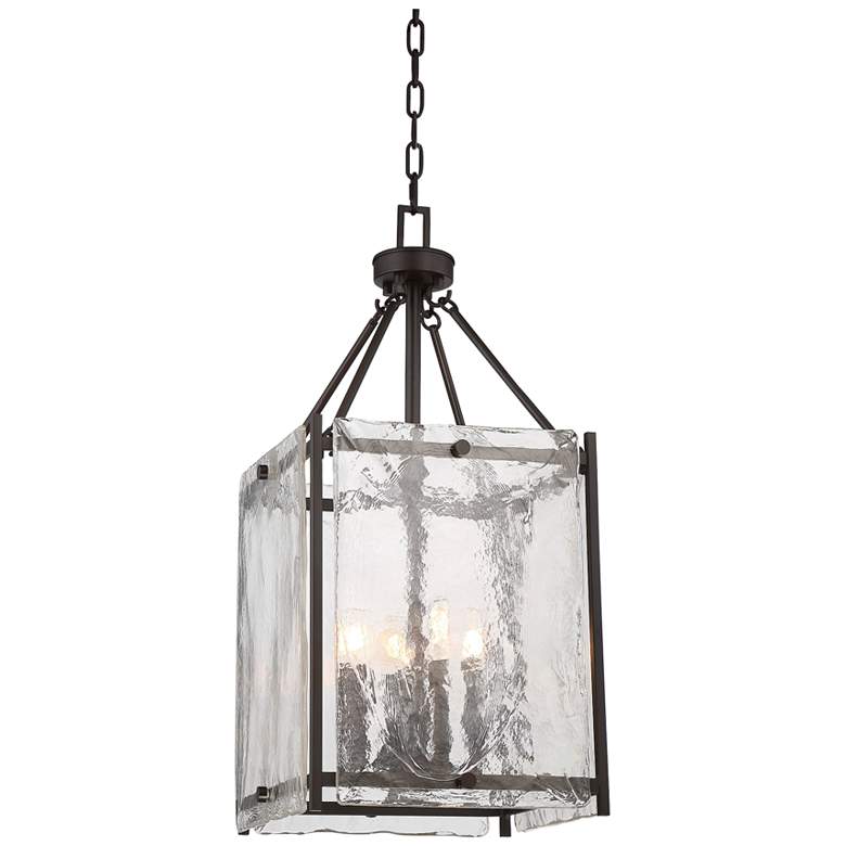 Image 2 Savoy House Glenwood 14"W English Bronze Foyer Pendant Light