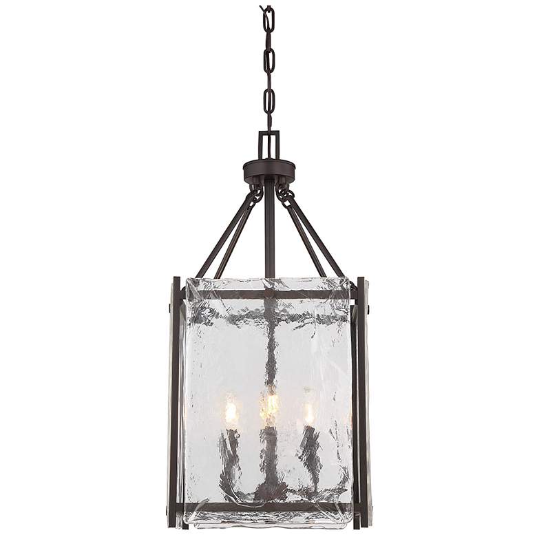 Image 4 Savoy House Glenwood 14"W English Bronze Foyer Pendant Light more views