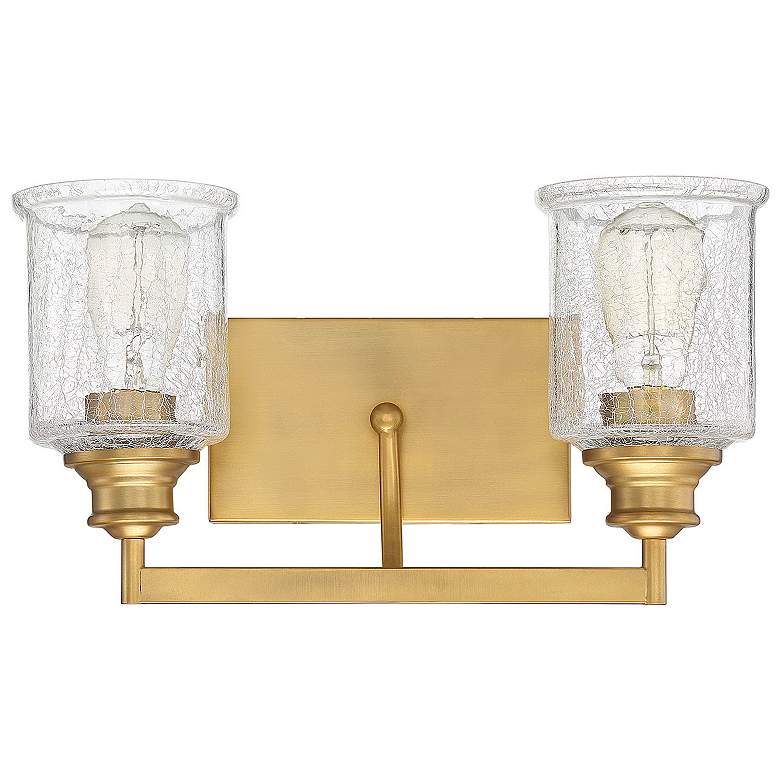 Image 2 Savoy House Hampton 16" Wide 2-Light Warm Brass Bath Light more views