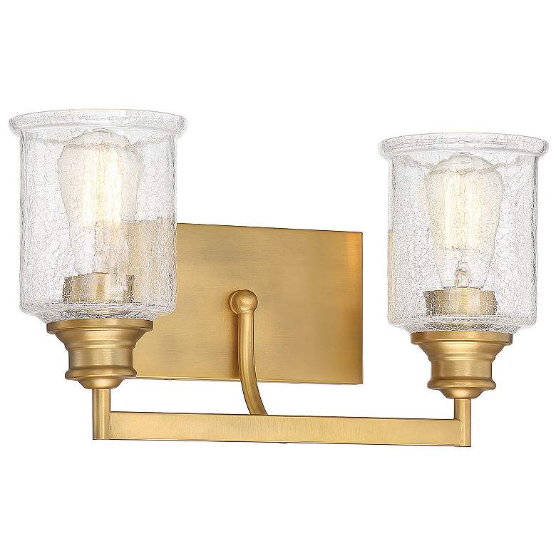 Image 3 Savoy House Hampton 16" Wide 2-Light Warm Brass Bath Light more views