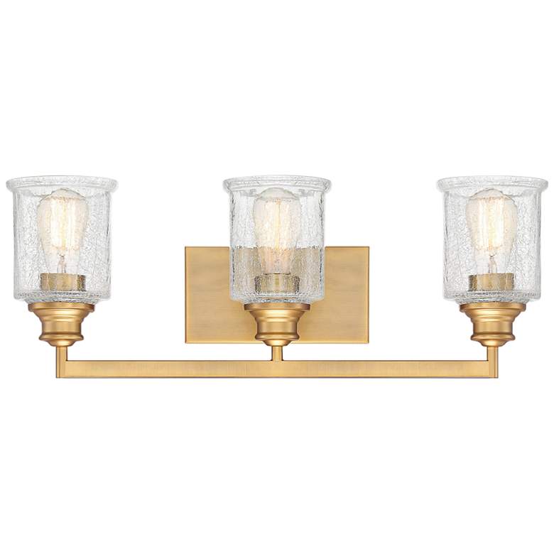 Image 1 Savoy House Hampton 24" Wide Warm Brass 3-Light Bath Light