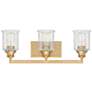 7_Savoy House Hampton 24" Wide Warm Brass 3-Light Bath Light more views