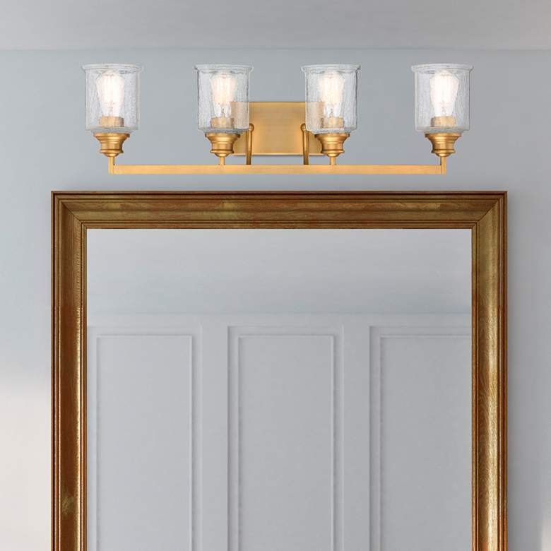 Image 1 Savoy House Hampton 32" Wide 4-Light Warm Brass Bath Light