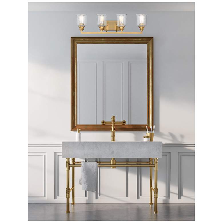 Image 7 Savoy House Hampton 32" Wide 4-Light Warm Brass Bath Light more views