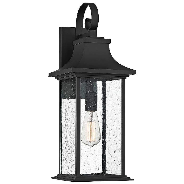 Image 1 Savoy House Hancock 22 3/4"H Matte Black Outdoor Wall Light