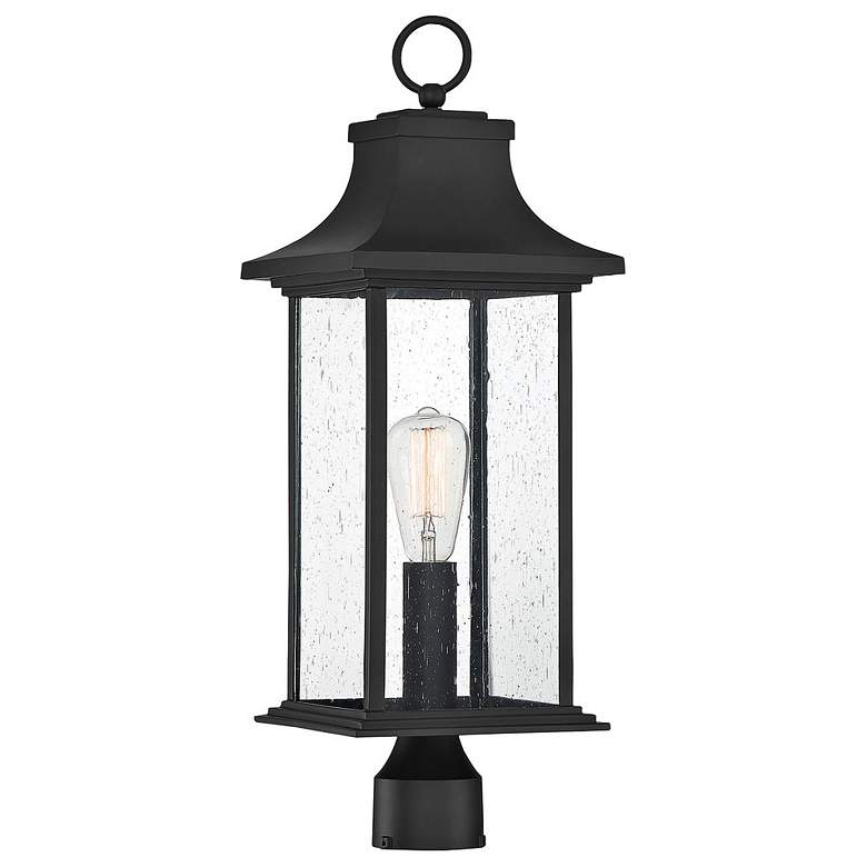 Image 1 Savoy House Hancock 24 1/4"H Matte Black Outdoor Post Light