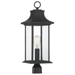 Savoy House Hancock 24 1/4"H Matte Black Outdoor Post Light