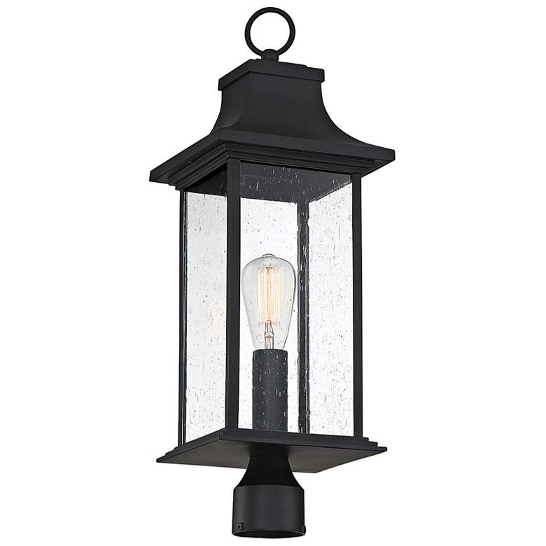 Image 5 Savoy House Hancock 24 1/4"H Matte Black Outdoor Post Light more views
