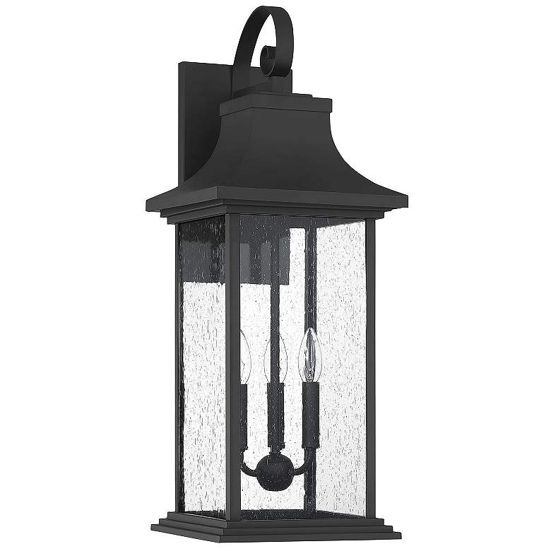 Image 2 Savoy House Hancock 27.75" High Matte Black 3-Light Outdoor Wall Light more views