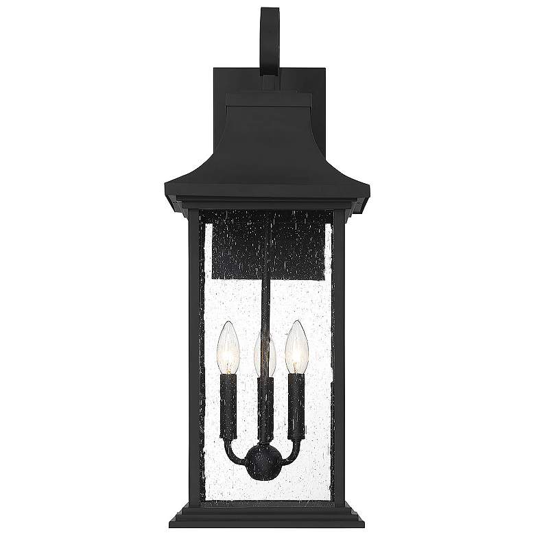 Image 3 Savoy House Hancock 27.75" High Matte Black 3-Light Outdoor Wall Light more views