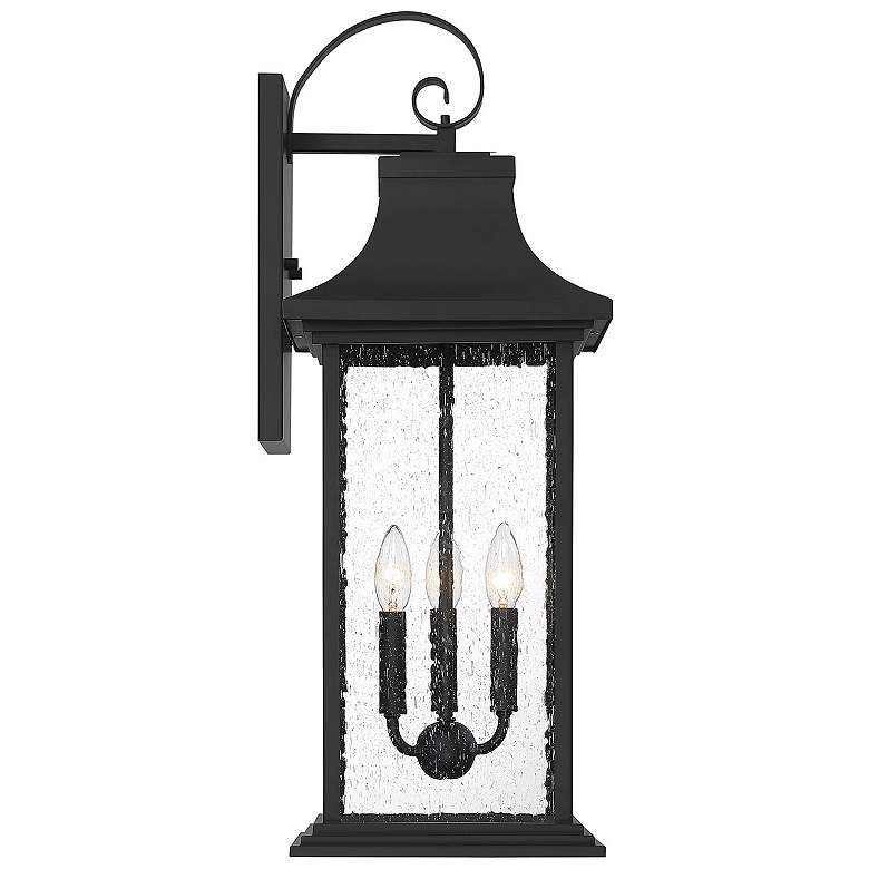 Image 5 Savoy House Hancock 27.75" High Matte Black 3-Light Outdoor Wall Light more views