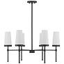 Thumbnail2 of Savoy House Haynes 30" Wide Matte Black 6-Light Chandelier more views