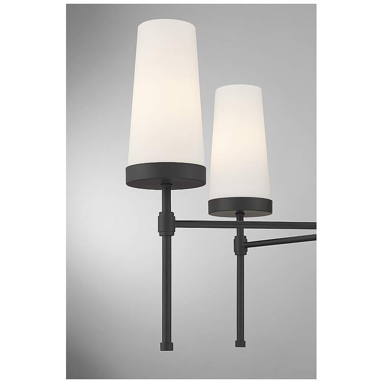 Image 6 Savoy House Haynes 30" Wide Matte Black 6-Light Chandelier more views