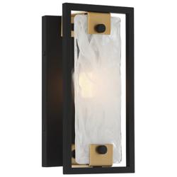 Savoy House Hayward 12" High Matte Black Wall Sconce