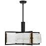 4_Savoy House Hayward 28" Wide Matte Black 5-Light Rectangular Pendant more views