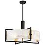 5_Savoy House Hayward 28" Wide Matte Black 5-Light Rectangular Pendant more views