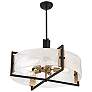 6_Savoy House Hayward 28" Wide Matte Black 5-Light Rectangular Pendant more views