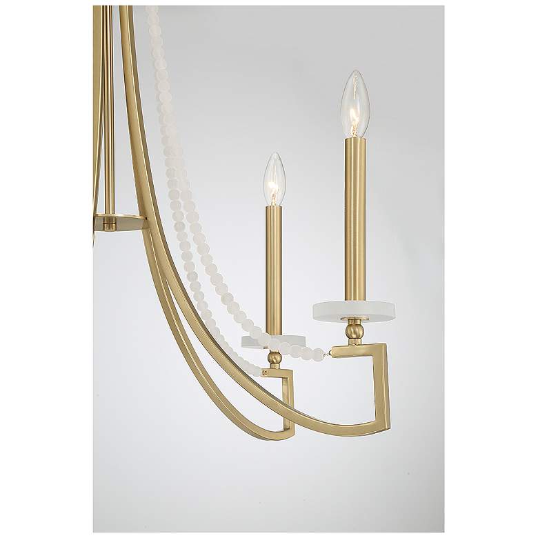 Image 6 Savoy House Helen 27" Wide Warm Brass 5-Light Chandelier more views