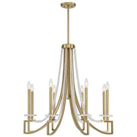 Image1 of Savoy House Helen 32" Wide Warm Brass 8-Light Chandelier