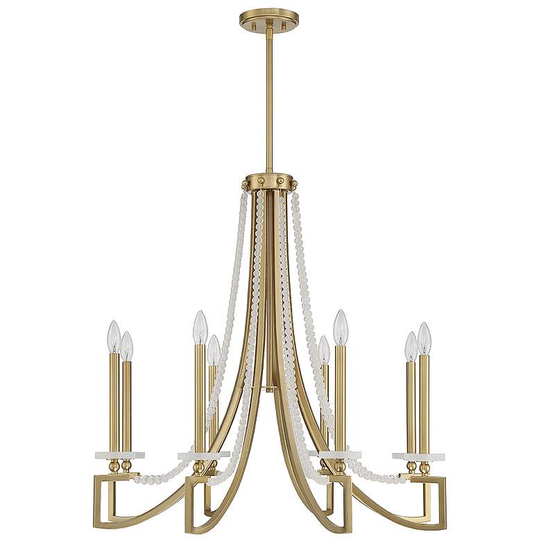 Image 2 Savoy House Helen 32" Wide Warm Brass 8-Light Chandelier more views