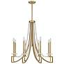 2_Savoy House Helen 32" Wide Warm Brass 8-Light Chandelier more views