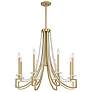 3_Savoy House Helen 32" Wide Warm Brass 8-Light Chandelier more views