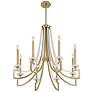 4_Savoy House Helen 32" Wide Warm Brass 8-Light Chandelier more views