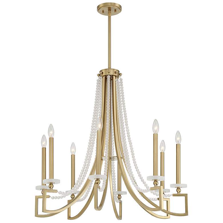 Image 5 Savoy House Helen 32" Wide Warm Brass 8-Light Chandelier more views