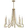 5_Savoy House Helen 32" Wide Warm Brass 8-Light Chandelier more views