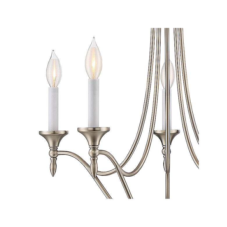 Image 4 Savoy House Herndon 21" Wide Satin Nickel 5-Light Chandelier more views