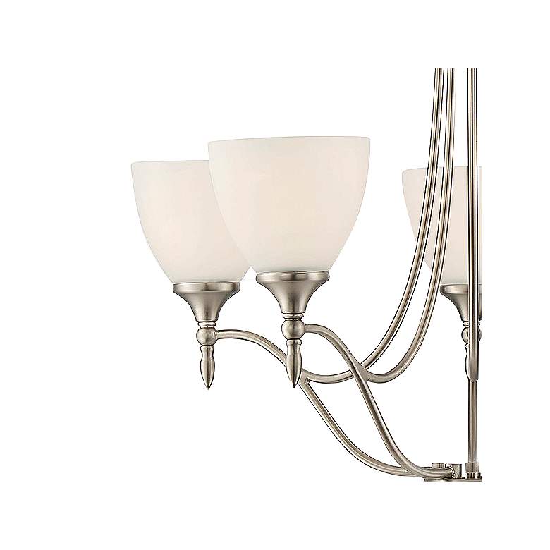 Image 3 Savoy House Herndon 26" Wide Satin Nickel 5-Light Chandelier more views
