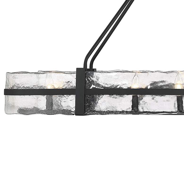 Image 2 Savoy House Hudson 16" Wide Matte Black 10-Light Linear Chandelier more views
