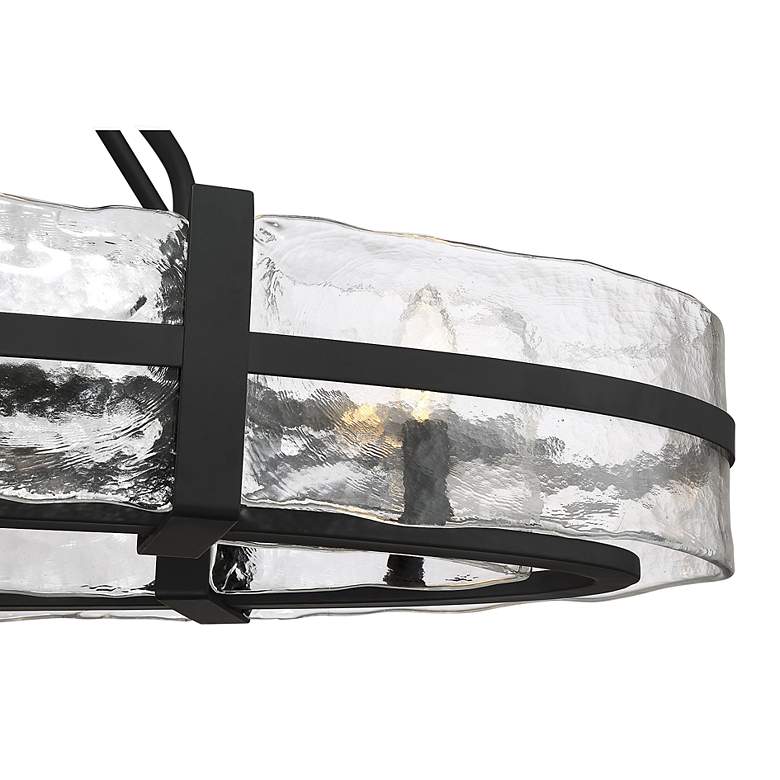 Image 3 Savoy House Hudson 16" Wide Matte Black 10-Light Linear Chandelier more views