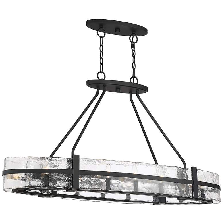 Image 4 Savoy House Hudson 16" Wide Matte Black 10-Light Linear Chandelier more views