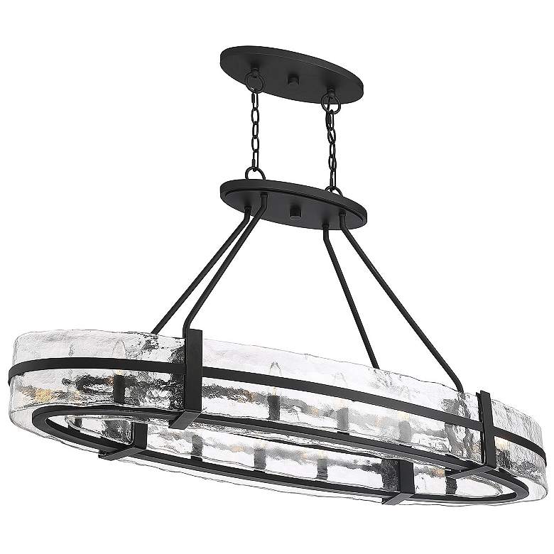 Image 5 Savoy House Hudson 16" Wide Matte Black 10-Light Linear Chandelier more views