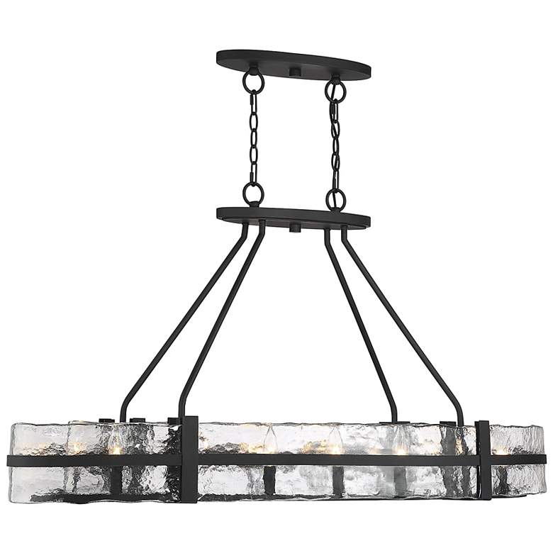 Image 6 Savoy House Hudson 16" Wide Matte Black 10-Light Linear Chandelier more views