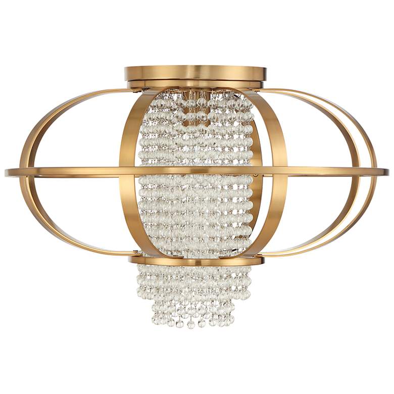 Image 6 Savoy House Idlewild 20" Wide Warm Brass Ceiling Light more views